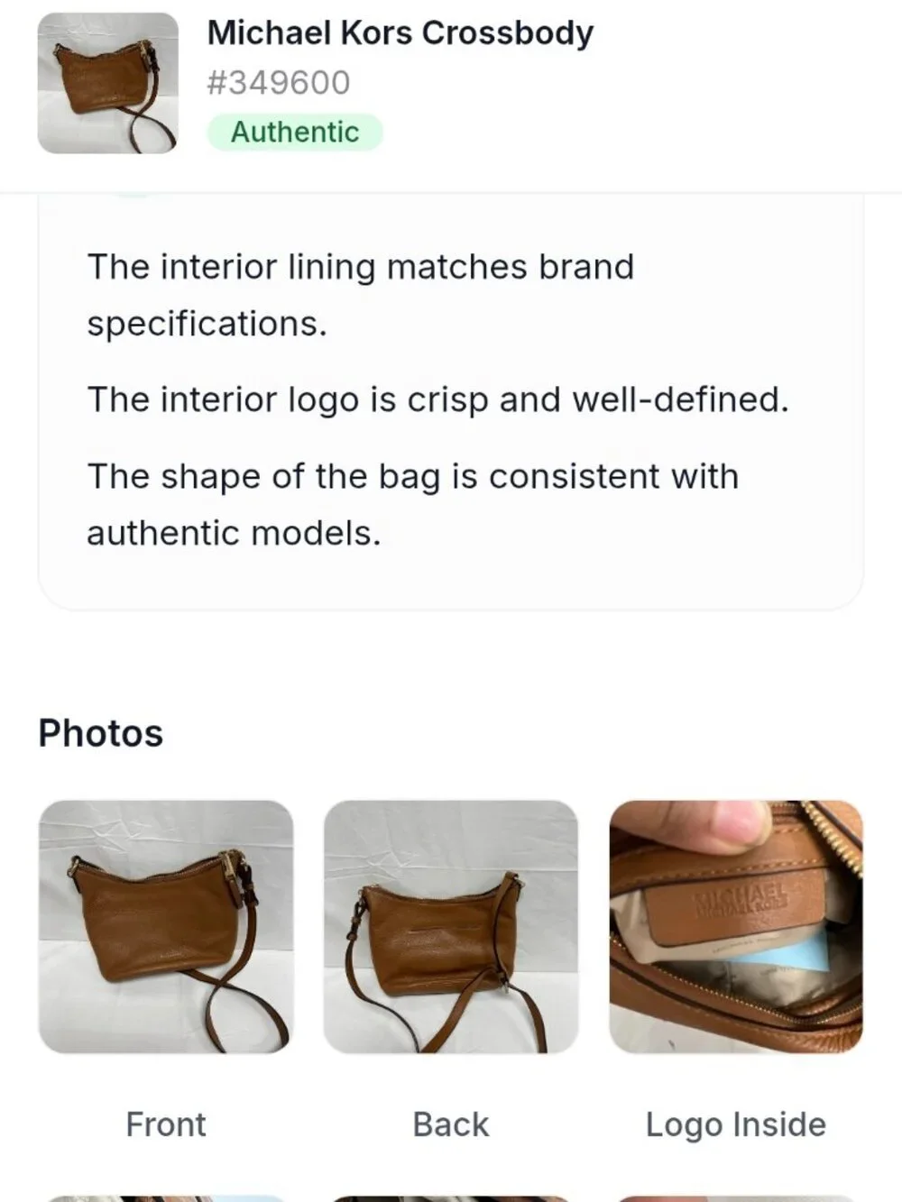 Michael Kors Lupita Pebble Leather Hobo Messenger Shoulder Bag COA Brown